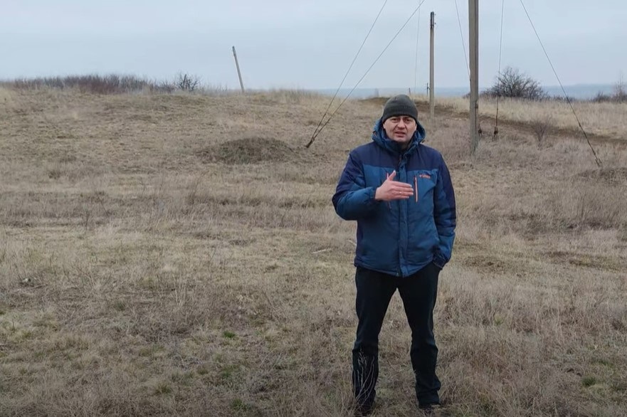 Yaroslav NESTERENKO visited the location where the cable was broken in Troitske to make a video message