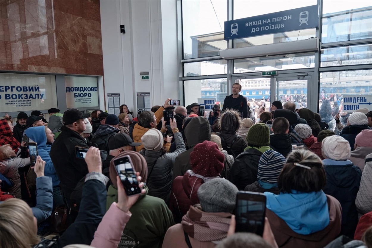 The train station of Kramatorsk before the shelling Photo: Courtesy of the Donetsk Oblast State Administration