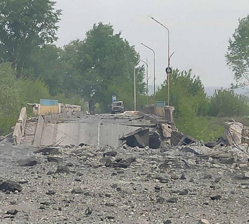 Bridge over the Borova River. Credits: Luhansk regional state administration