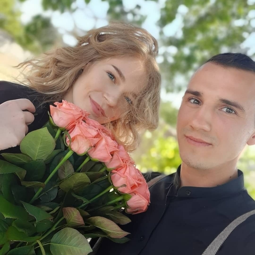 Nadija and Kyrylo in civilian life
