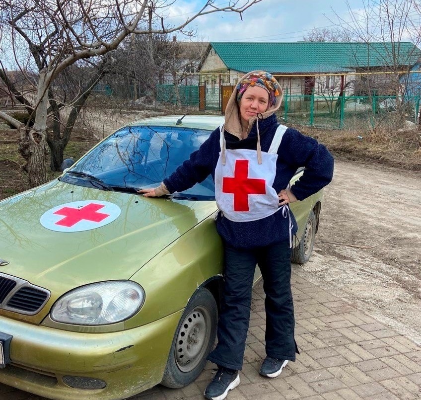 With the start of the war Anna joined the volunteer hub Halabuda